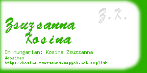 zsuzsanna kosina business card